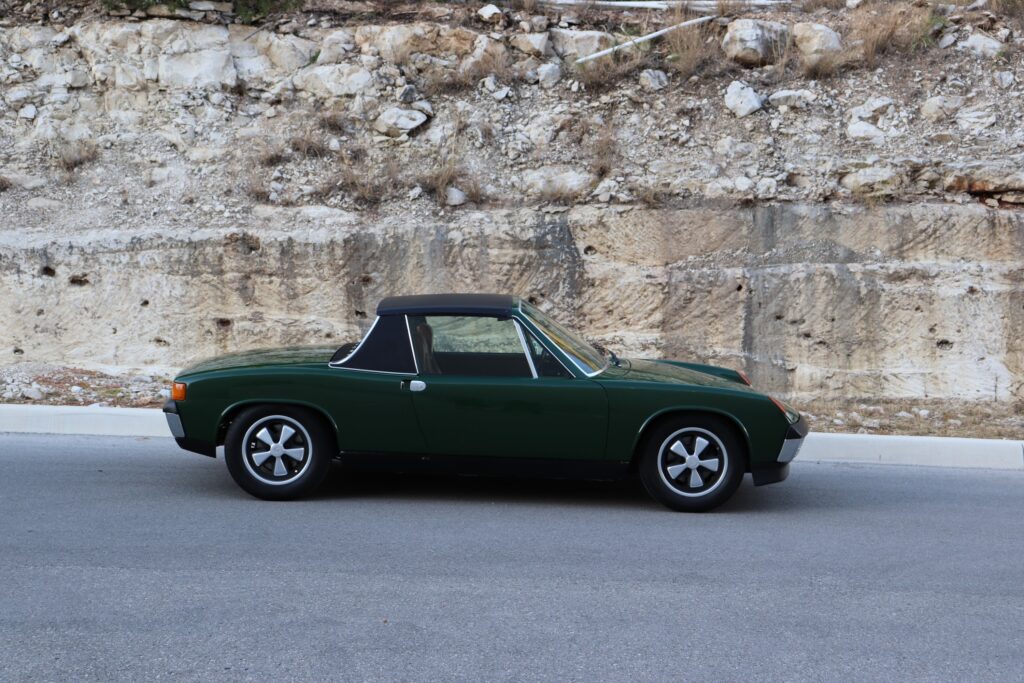 Porsche 914 painted in Irish Green